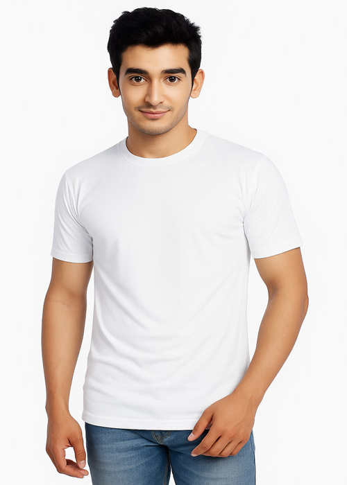 White_round_neck_tshirts